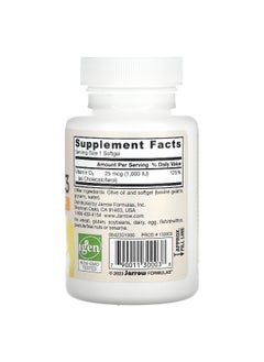 jarrow formulas Jarrow Formulas, Vitamin D3, Extra Strength, 25 mcg (1,000 IU), 100 Softgels  - Image 2