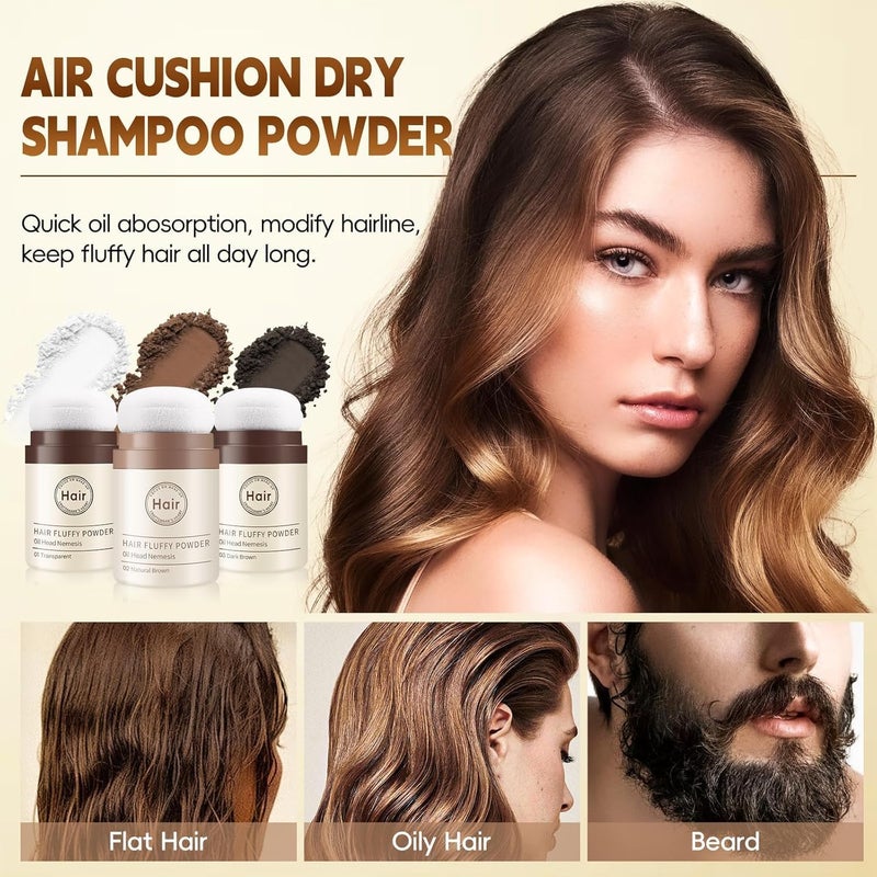 SWIUKPHE Dry Shampoo Powder, Mattifying Root Refresh for Fuller Looking Hair, Non-Aerosol, No White Cast, No Benzene, for Women and Men, 01 Transparent - Image 4