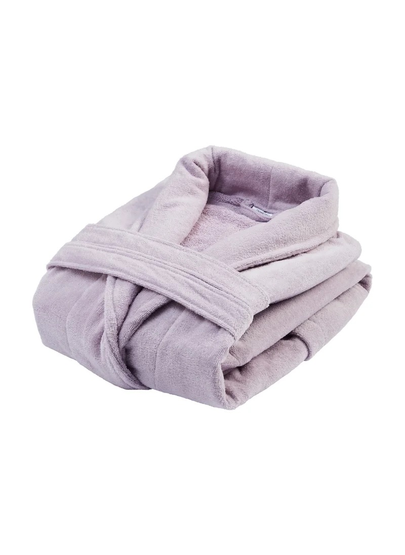 Donetella Unisex 100% Cotton Velour Bathrobe Large & Extra Large Size, 400 GSM, Luxurious & Absorbent, Soft Velvet Feel, Ankle-Length with Shawl Collar & Pockets