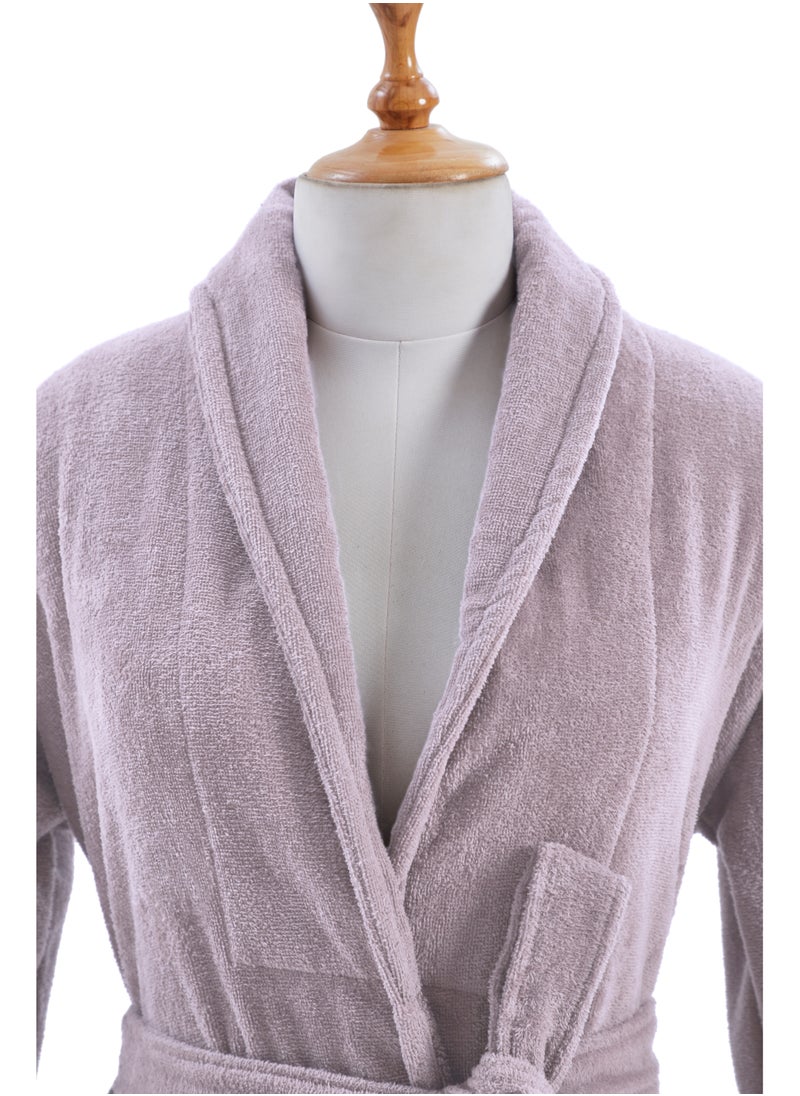 دوناتيلا روب حمام فيلور قطني ناعم سريع الامتصاص (مقاس L/XL) أرجواني فاتح  - Image 3