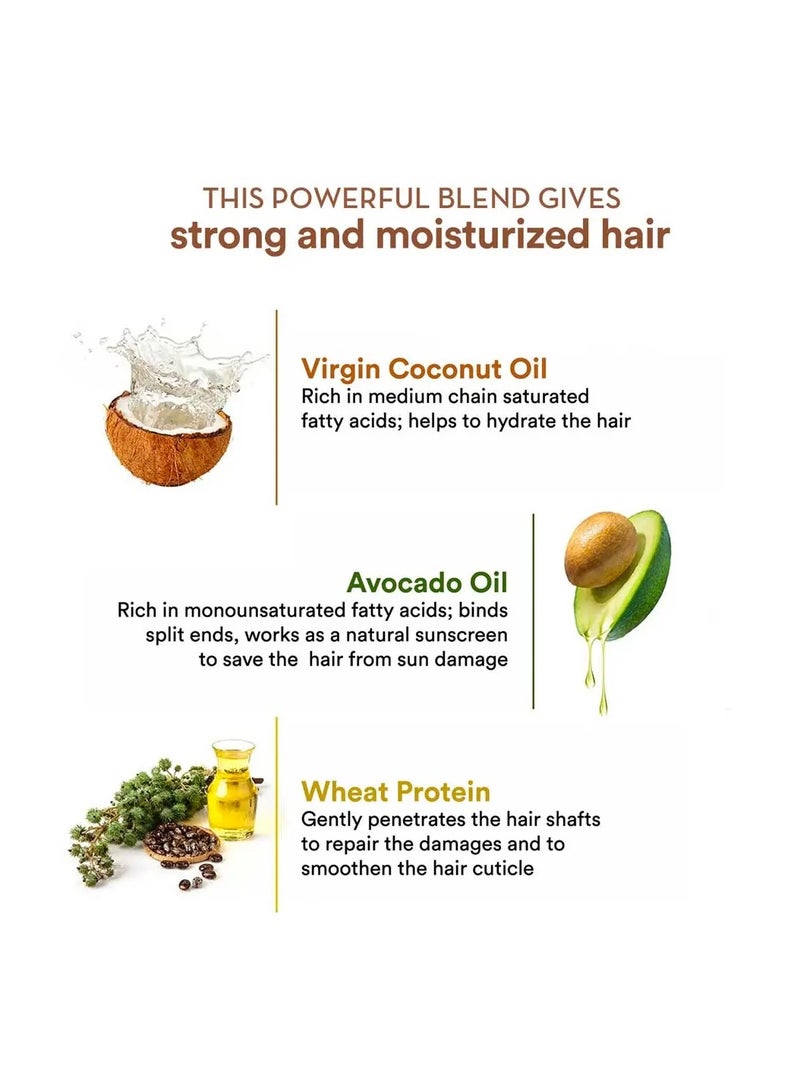 WOW WOW Hair Conditioner - Coconut & Avocado Oil - Restore Dry, Damaged Hair - Increase Gloss - Reduce Split Ends, Frizz - Sulfate, Silicones, Paraben Free - All Hair Types, Adults & Children - 300 mL  - Image 3