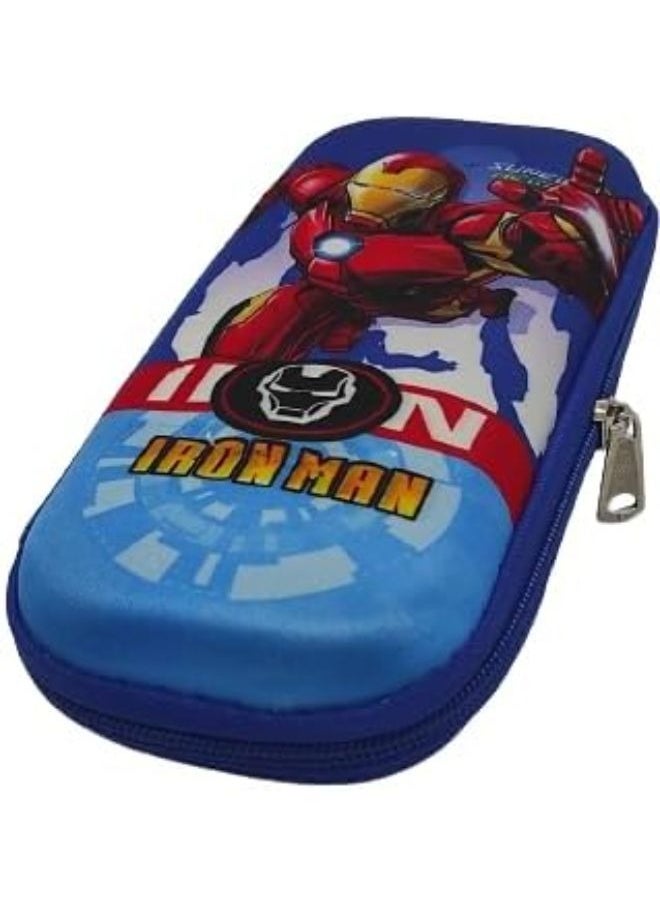 Generic - Boys Pencil Case New 3D Cover Large Capacity Pencil Case, Student School Supplies Organizer (Hero Red2(Blue)) - Image 1