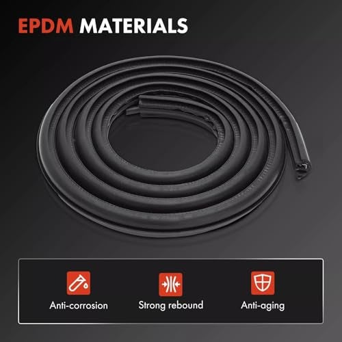 A-Premium Front Left Car Door Weather Stripping Seal Strip Compatible with Chevrolet Tahoe, Suburban 1500/2500, Avalanche & GMC Yukon, Yukon XL 1500/2500 & Cadillac Escalade, Escalade ESV - Image 4