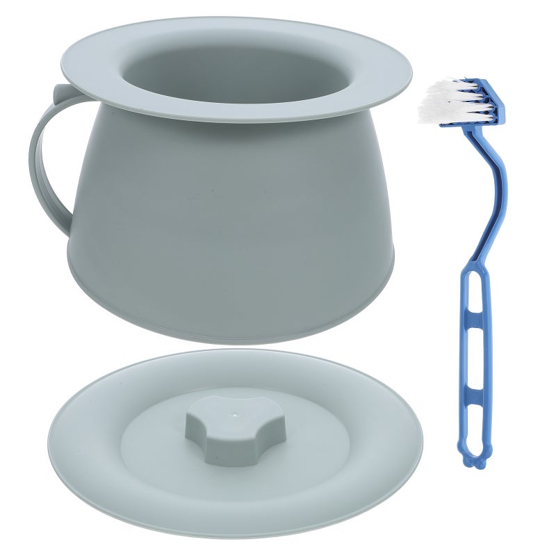 Portable Toilet Chamber Pots Urinal Bottle Urine Pot Potty Pee Bucket Bedside Urinal with Lids Elderly Portable Potty for Home Office Pregnant Women Light .5L - Image 1