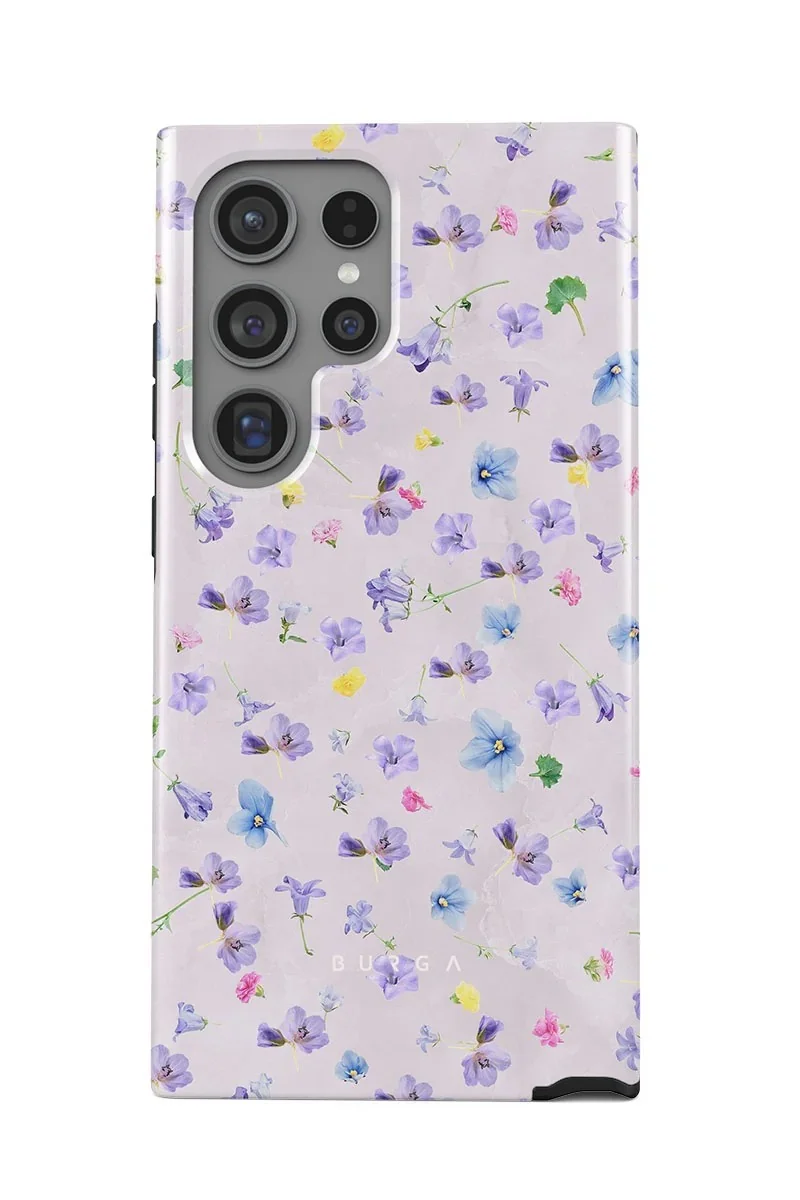BURGA Samsung Galaxy S24 Ultra Case - Wildflower For Screen &amp; Camera Protection Printed Case
