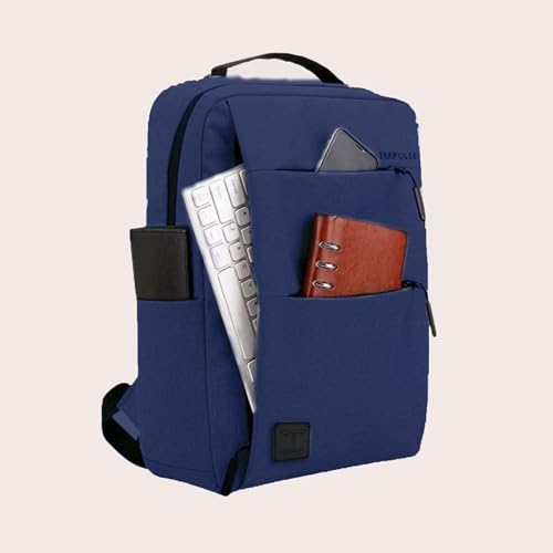 Impulse EmpowerElite 25L Water-Resistant Laptop Backpack | USB Charging Port | Fits 16'' Laptop | Travel/Office/College Use | (Blue) - Image 3