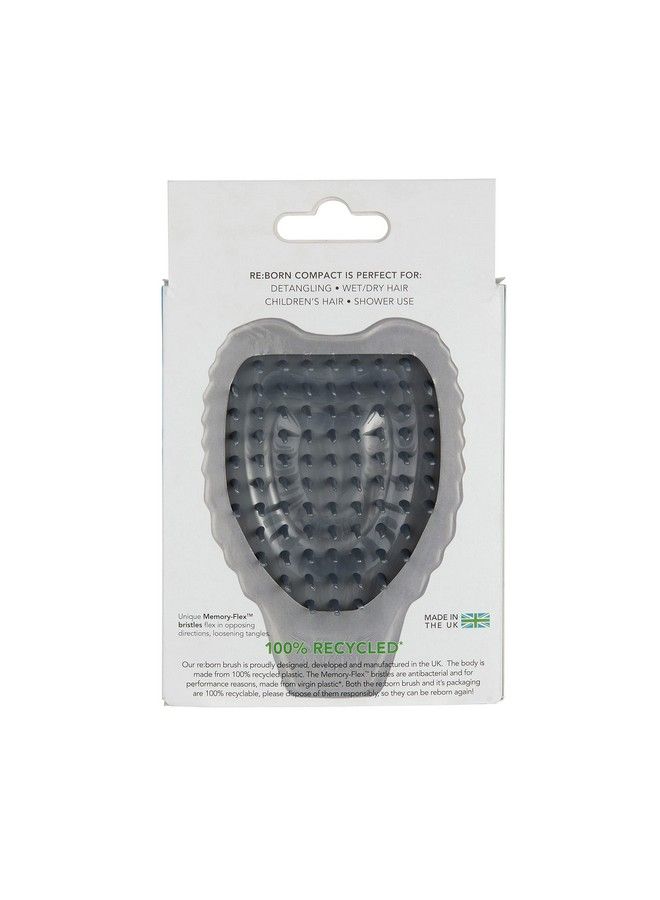 Tangle Angel Reborn Compact White Detangling Hairbrush Ecofriendly For All Hair Types Ice Blue - Image 4