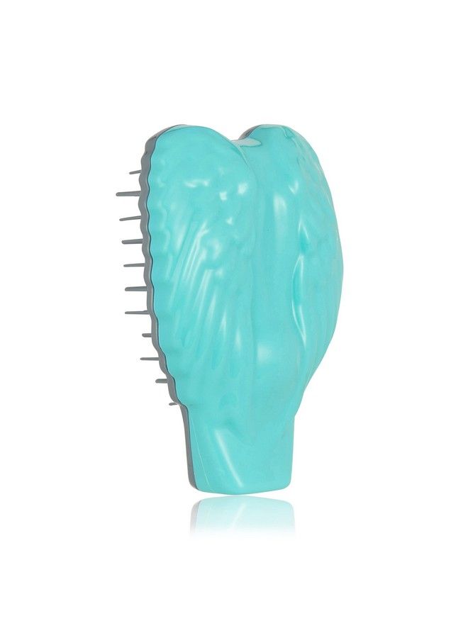 Tangle Angel Reborn Compact White Detangling Hairbrush Ecofriendly For All Hair Types Ice Blue - Image 2