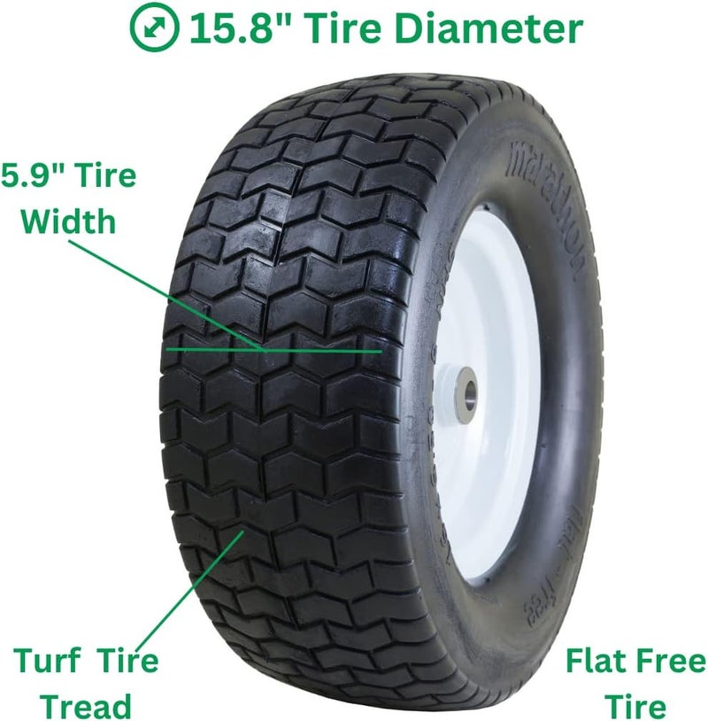 Marathon إطار ماراثون 16x6508 خالي من الهواء على عجلة 3 محور 34 بوشات - Image 5