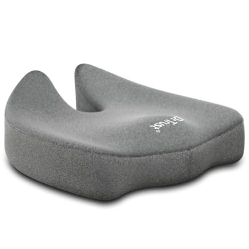 Dr Trust USA 370 Pro Seat Cushion for Tailbone, Coccyx, Hip, Thigh, Sciatica Support, Lower Back Pain Relief, Ergonomic Memory Foam Contoured Cushion for Car, Office or Home Chair Sitting Up To 100 Kg - Image 1