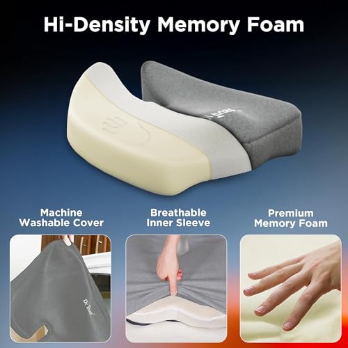 Dr Trust USA 370 Pro Seat Cushion for Tailbone, Coccyx, Hip, Thigh, Sciatica Support, Lower Back Pain Relief, Ergonomic Memory Foam Contoured Cushion for Car, Office or Home Chair Sitting Up To 100 Kg - Image 4