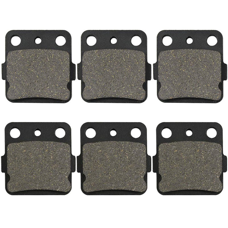 Yerbay Front and Rear Brake Pads for Yamaha Raptor 660 YFM660 2001-2004 Raptor 350 YFM350 2004-2010 for Honda TRX300 1993-2009 TRX 400 1999-2009 ATC 200 1983 ATC 250 1983-1984 - Image 1