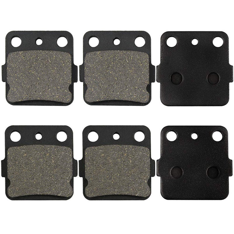Yerbay Front and Rear Brake Pads for Yamaha Raptor 660 YFM660 2001-2004 Raptor 350 YFM350 2004-2010 for Honda TRX300 1993-2009 TRX 400 1999-2009 ATC 200 1983 ATC 250 1983-1984 - Image 2
