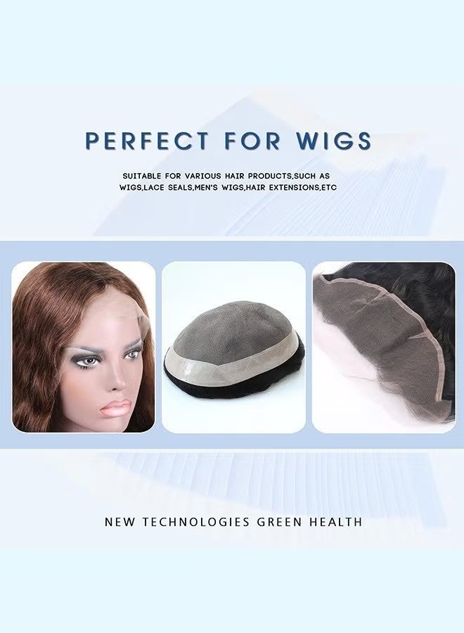 Happy D 36 Pcs Wig Tape Strips, Water-Proof Strong Adhesive Double Sided Lace Wigs Tape, Wig Sticky Tape for Toupee Lace Front Wig Strong Hold Waterproof Strips(Blue Color (1/4)) - Image 5