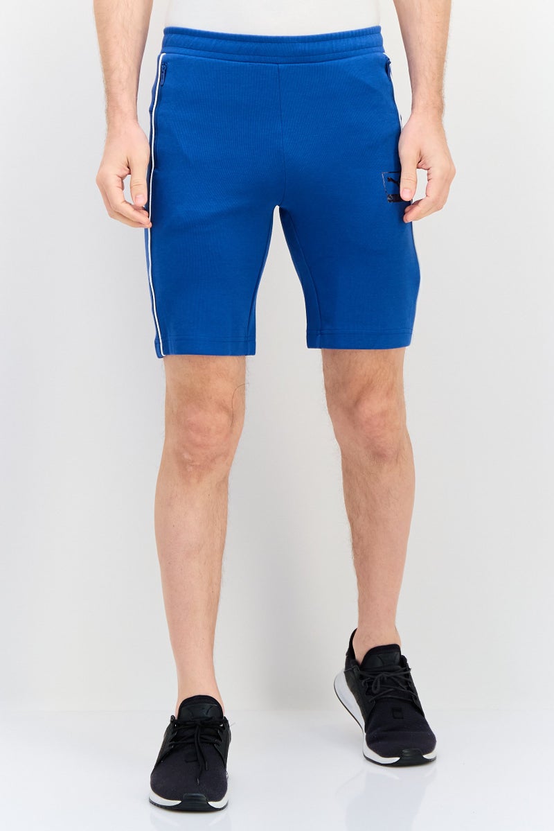 PUMA Men Slim  Fit Brand Logo Outdoor Shorts, Blue - Image 1