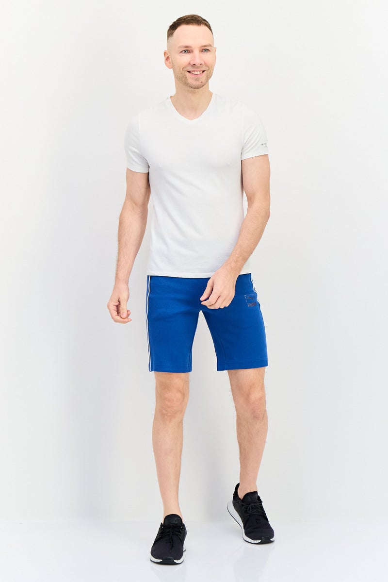 PUMA Men Slim  Fit Brand Logo Outdoor Shorts, Blue - Image 4