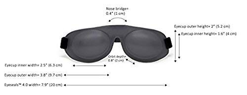 EyeEco Eyeseals 4.0 Sleep Mask – Charcoal – Moisturizing Eye Masks for Sleep Keep Dry Air Out – Latex-Free Eye Mask Great for CPAP Users​ - Image 5