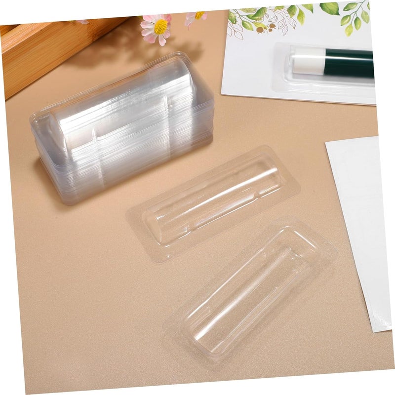 DOITOOL 40pcs Clear Lip Balm Holder Transparent Lipstick Case for Easy Access and Storage Pouches for Handmade and Item Packaging - Image 5