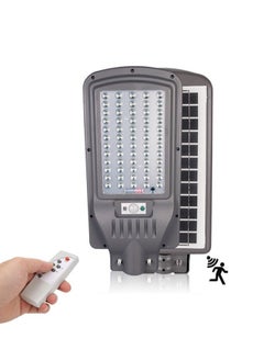MODI 200W Solar Street Lights Outdoor - Remote Control - Wide Angle Motion Sensor - 10000MAh Battery - Dusk to Dawn Illumination - 6500K LED Waterproof Street Lamp for Commercial, Yard, Parking Lot  - Image 1