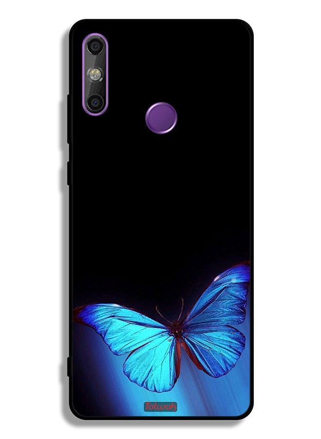 Tolwak Huawei Enjoy 20e Protective Case Cover Butterfly Art - Image 2
