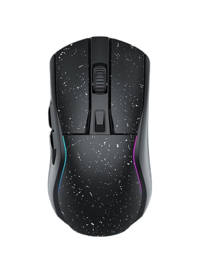 Daryo A950 Starry Sky Edition Wireless Wired Bluetooth Tri-Mode Gaming Mouse For Esports, Suitable For Medium To Large Hands, Lightweight, Rgb, Rechargeable With Base - Image 2