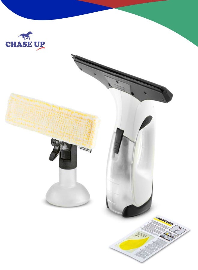 Chase Up Window Vac WV 2 Plus, Battery Running Time: 35 min, LED Display for Battery Status, Suction Nozzle: 280 mm, Spray Bottle with Microfibre Cloth, 20 ml Window Cleaner Concentrate - Image 1