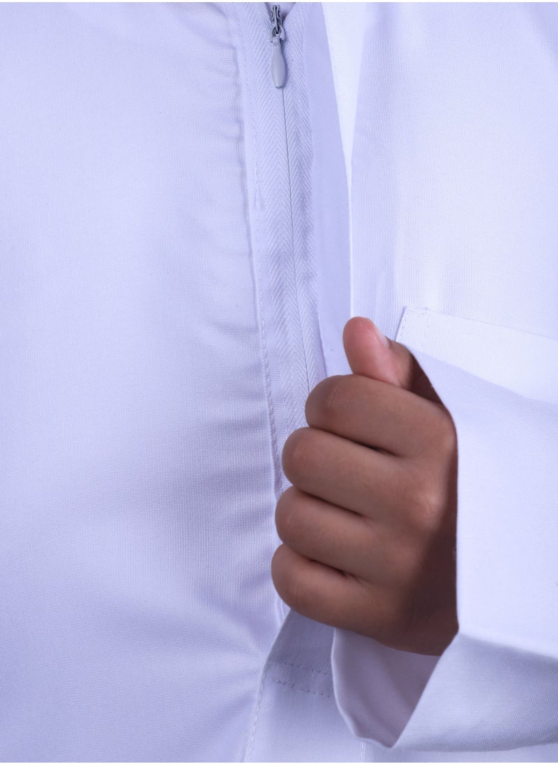 صدف - ثوب سعودي سحاب  كبك اطفال - Image 1