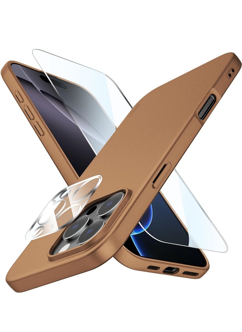 إيف حافظة رفيعة للغاية من التيتانيوم غير اللامع لهاتف iPhone 16 Pro Max مع عدسة الكاميرا وحاميات الشاشة - مقاومة للصدمات، مضادة للخدش، خفيفة الوزن - Image 1