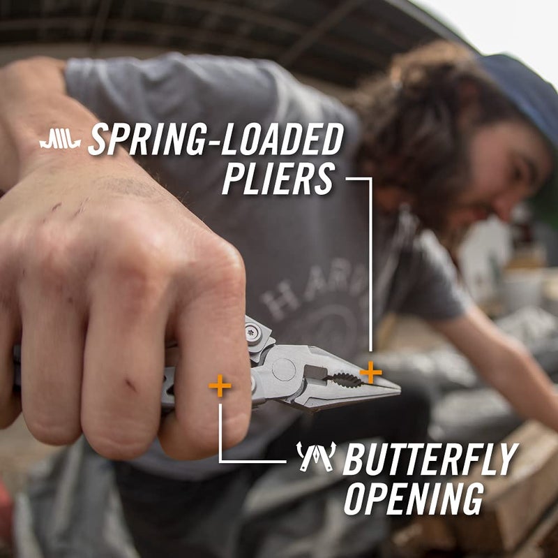 Gerber أداة متعددة الاستخدامات Gerber Gear Suspension-NXT 15 في 1 مع سكين جيب، كماشة رفيعة، وأدوات إزالة العزل، هدايا للرجال، معدات البقاء والتخييم، فولاذ مقاوم للصدأ - Image 3