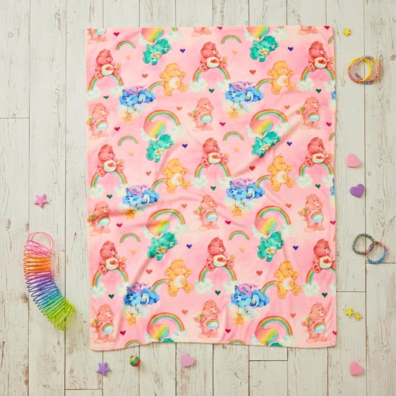 Franco Care Bears Nostalgic Classic Bedding Super Soft Plush Cozy Throw, 46 in x 60 in, (Officially Licensed Product) by Franco Collectibles - Image 4