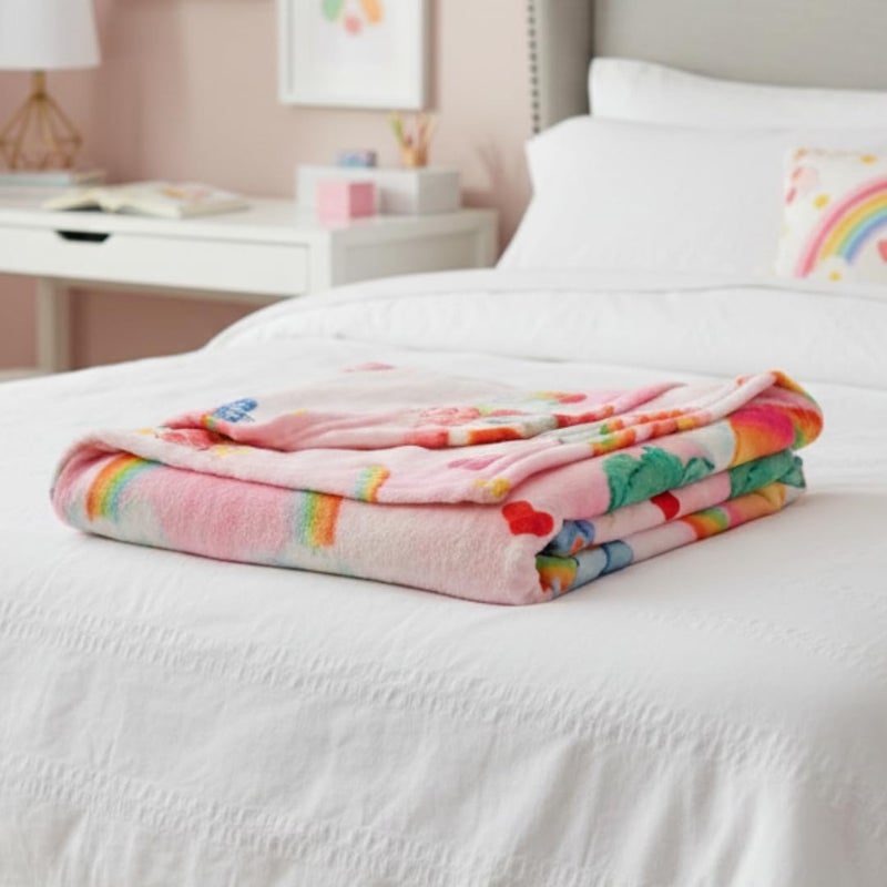 Franco Care Bears Nostalgic Classic Bedding Super Soft Plush Cozy Throw, 46 in x 60 in, (Officially Licensed Product) by Franco Collectibles - Image 5