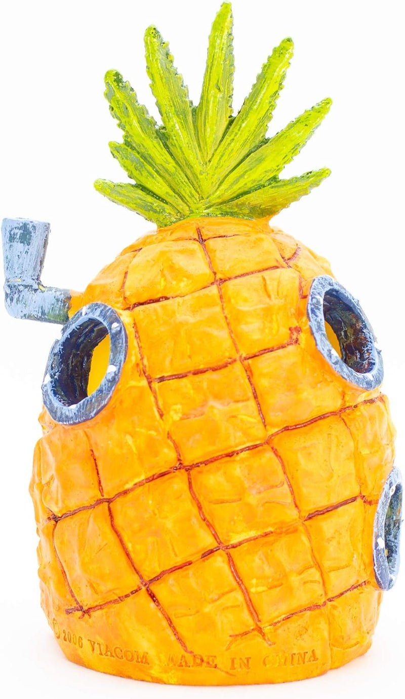 Penn Plax Penn-Plax SpongeBob's Pineapple House Fish Tank Ornament - 6.5" Tall - Image 4