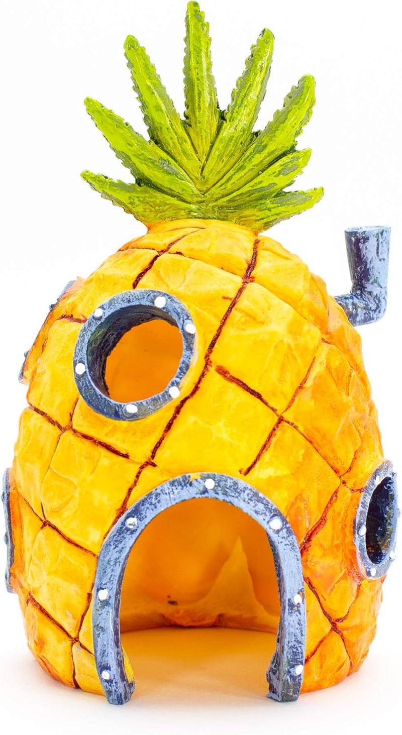 Penn Plax Penn-Plax SpongeBob's Pineapple House Fish Tank Ornament - 6.5" Tall - Image 1