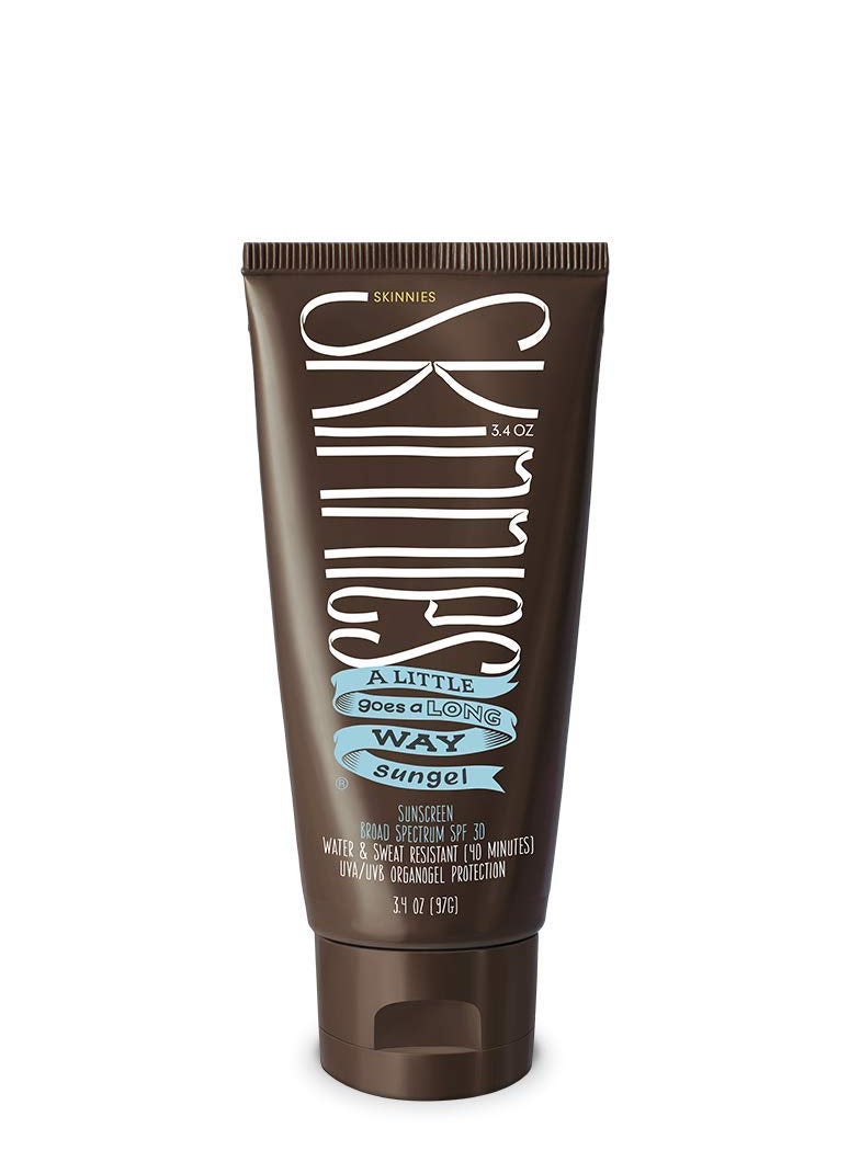 Skinnies Skinnies Sungel New Formula SPF30 Eco Sunscreen, 3.4oz UVA UVB, Not Diluted With Water, Reef Safe, Vegan, Use Pea Size Blob 