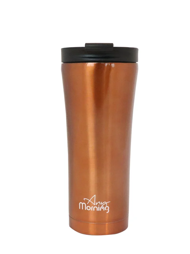Any Morning Any Morning Stainless Steel Coffee Tumbler, Copper