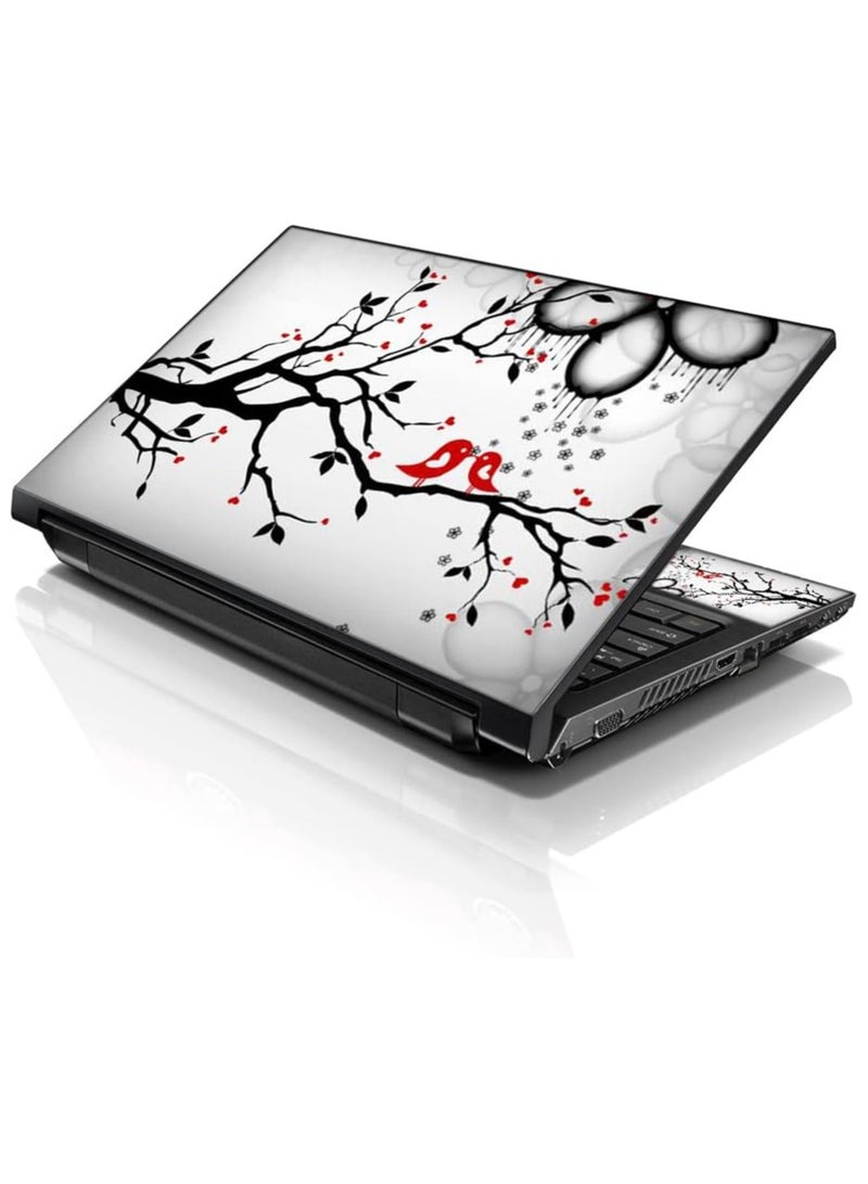 Today Idea Laptop 15 15.6 Skin Cover with Colorful Lovebirds Eye Catching Pattern for HP Dell Lenovo Apple Asus Acer Compaq - Fits 13.3" 14" 15.6" 16" (2 Wrist Pads Free) - Image 1