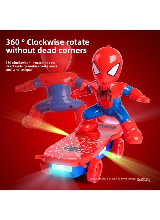 Spider Tumble Man Stunt Car Children's Toy Car Boy Baby Kids Electric Spider Scooter Man TikTok-Color:Spider Stunt Car (bring Your Own Battery)  - Image 5