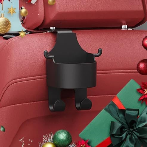 PRETOX 3 in 1 Multi-Functional Hook for Car Seat, Car Headrest Hidden Cup Hook Holder, Storage Organizer Hanger, Headrest Hooks, Drink Cup Holder with Hook, Car Travel Accessories 2 PCS - Image 2