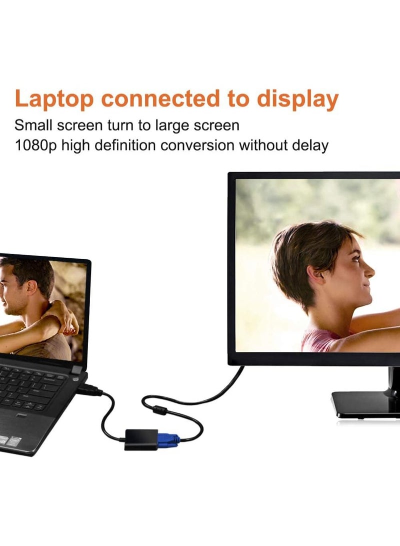 CABLE CONV HDMI to VGA Adapter 1080P Video Converter Cable – HDMI Male to VGA Female Adapter for PC, Laptop, Monitor, Projector, HDTV - Image 3