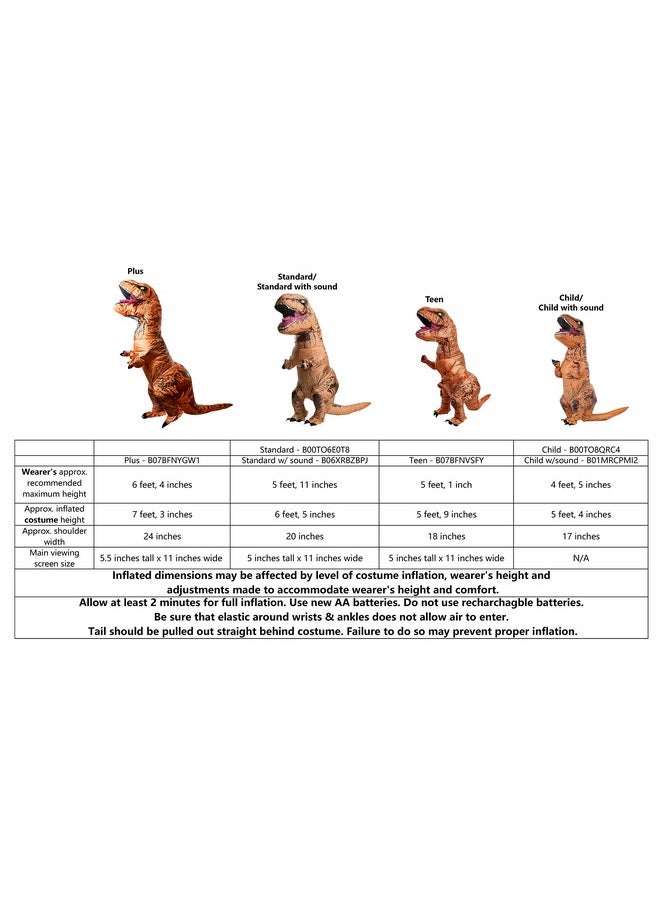 Rubie'S Child'S The Original Inflatable Dinosaur Costume, T-Rex With Sound, Small - pzsku/Z8D27EFF96CD63D7D326AZ/45/_/1732775772/ab70e7ff-0090-4ba2-a2bb-50034ca96a3b