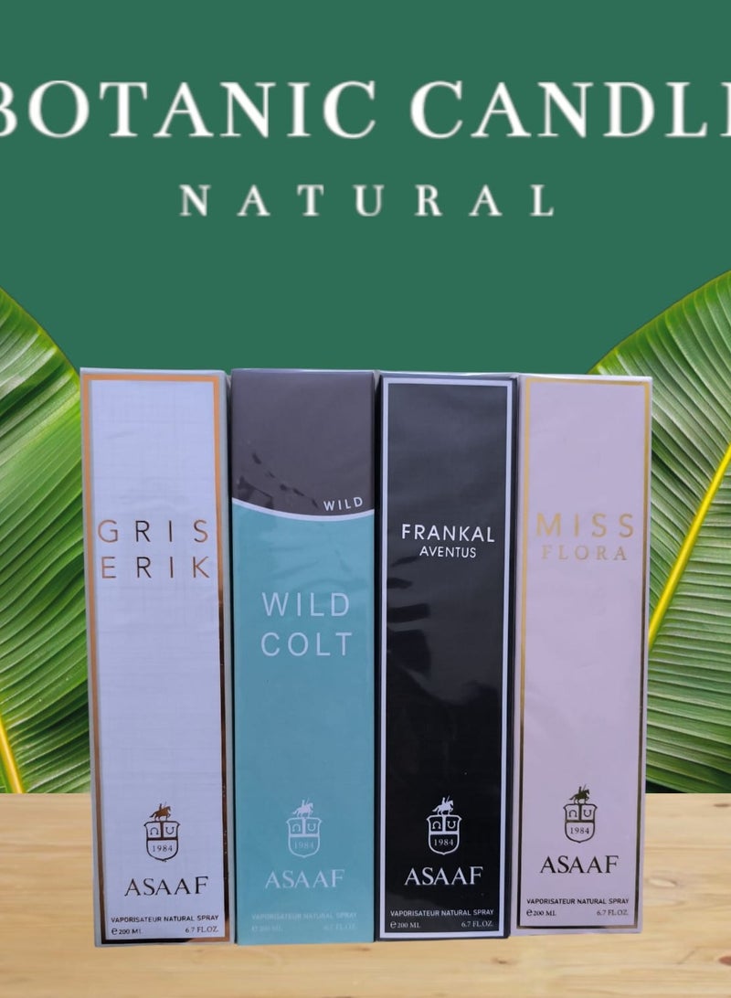 Asaaf Collection for Men and Women 4 Pieces * 200ml