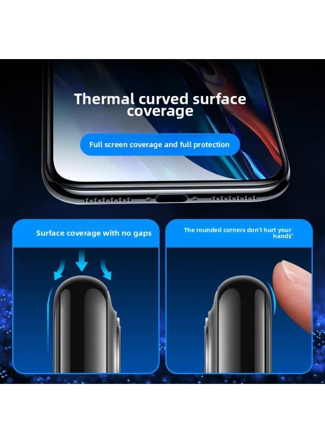 For Apple 15 Tempered Film Anti-peep Iphone14promax Full Screen 13 Cover 12 Film 11 Mobile Phone Film Xs-Color:Blue Light Thin Edge 1 Piece To Protect Eyes And Filter Harmful Light With Film Cleaning Package-Size:iPhone14Plus