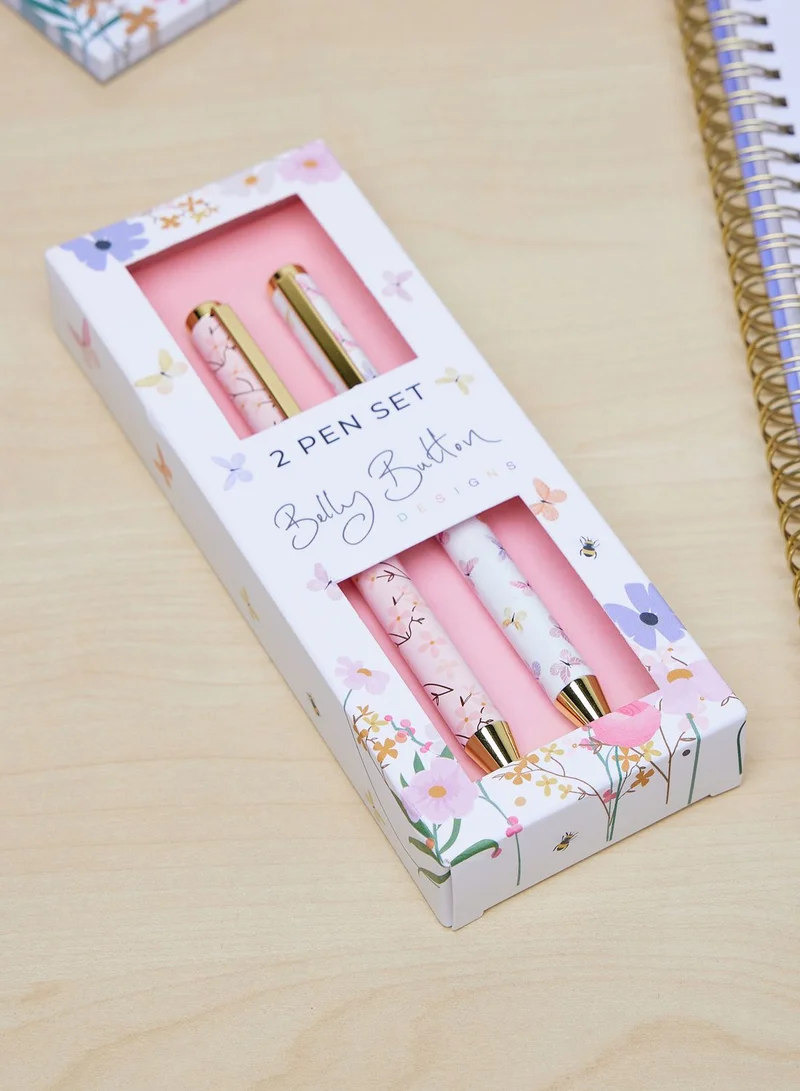 Belly Button Meadow Field Set Of 2 Pens