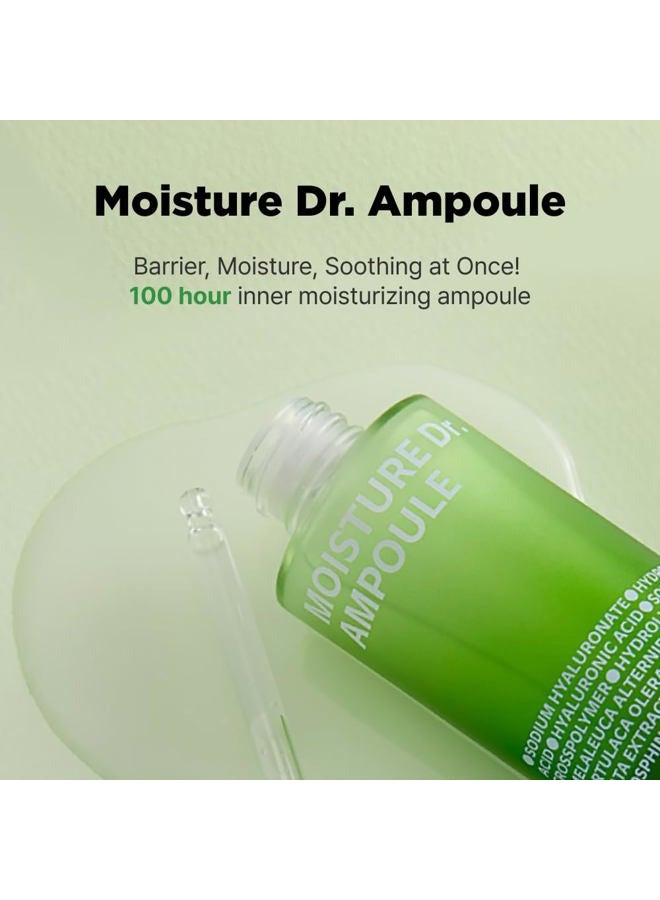 ISOI Moisture Dr. Ampoule 40ml (1.35 fl.oz) | Hydrating Soothing Daily Facial Serum for Dry and Sensitive Skin with Tea Tree Ceramide, Hyaluronic Acid | Skin Barrier Repair | Korean Skincare - Image 2