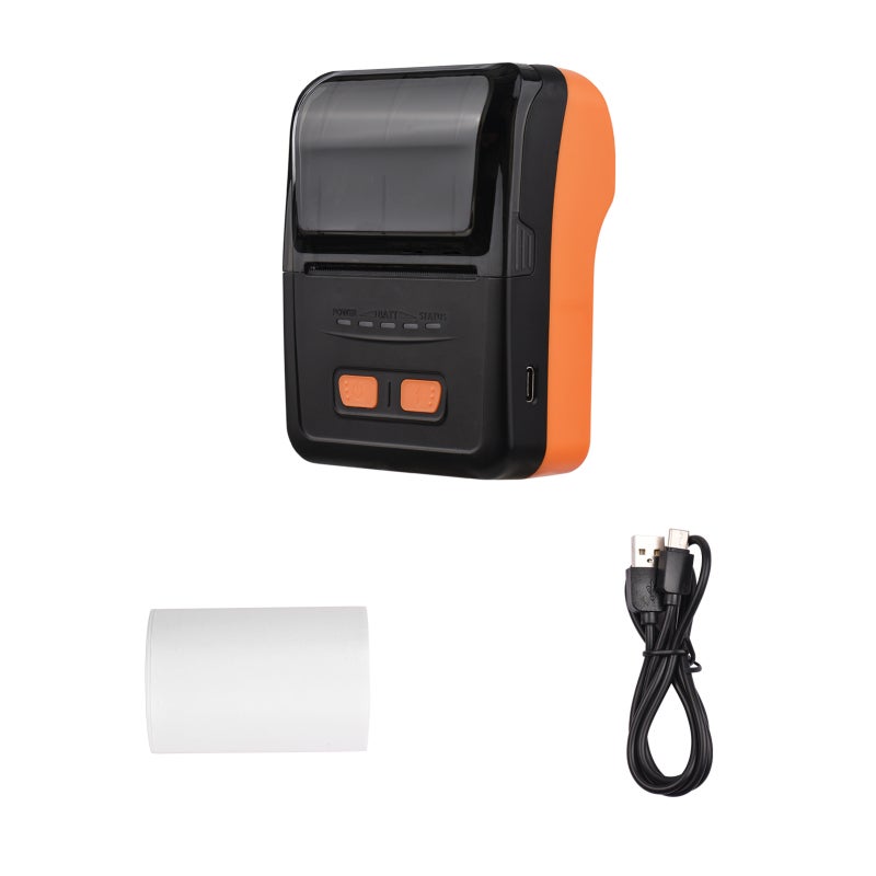 Mini BT Thermal Receipt Printer 58mm Portable Mobile Printer - 48mm Print Width Wireless USB Rechargeable for iOS Android Windows - Image 3