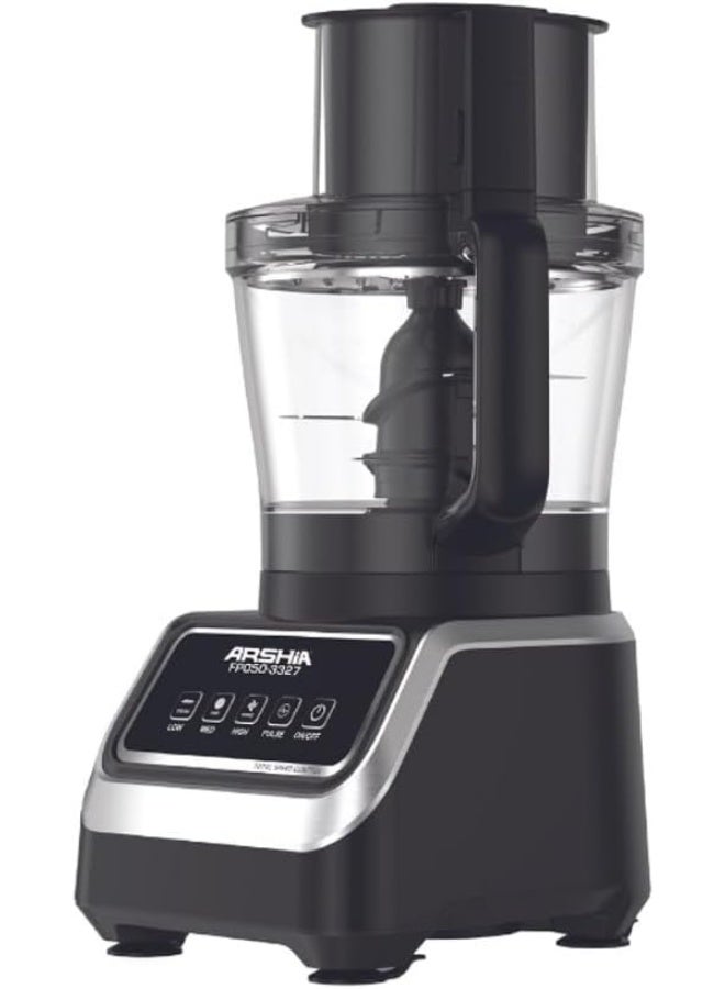 Arshia 1000W Multifunctional Food Processor – 2.5L Capacity – Blender, Chopper, and Grinder – Multiple Blades – Speed ​​Control + Pulse Function – Multiple Uses – 18-Month Warranty - Image 5