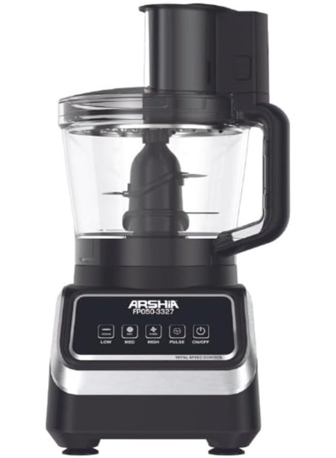 Arshia 1000W Multifunctional Food Processor – 2.5L Capacity – Blender, Chopper, and Grinder – Multiple Blades – Speed ​​Control + Pulse Function – Multiple Uses – 18-Month Warranty - Image 4