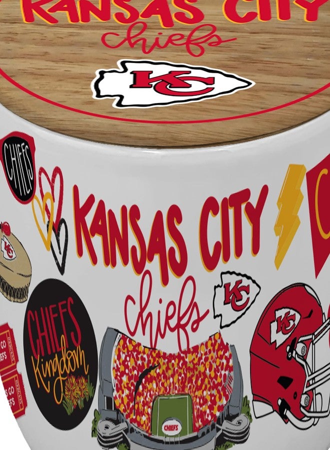 Proformance Home NFL Kansas City Chiefs Loco Fan 16oz Ceramic Candle - Image 2