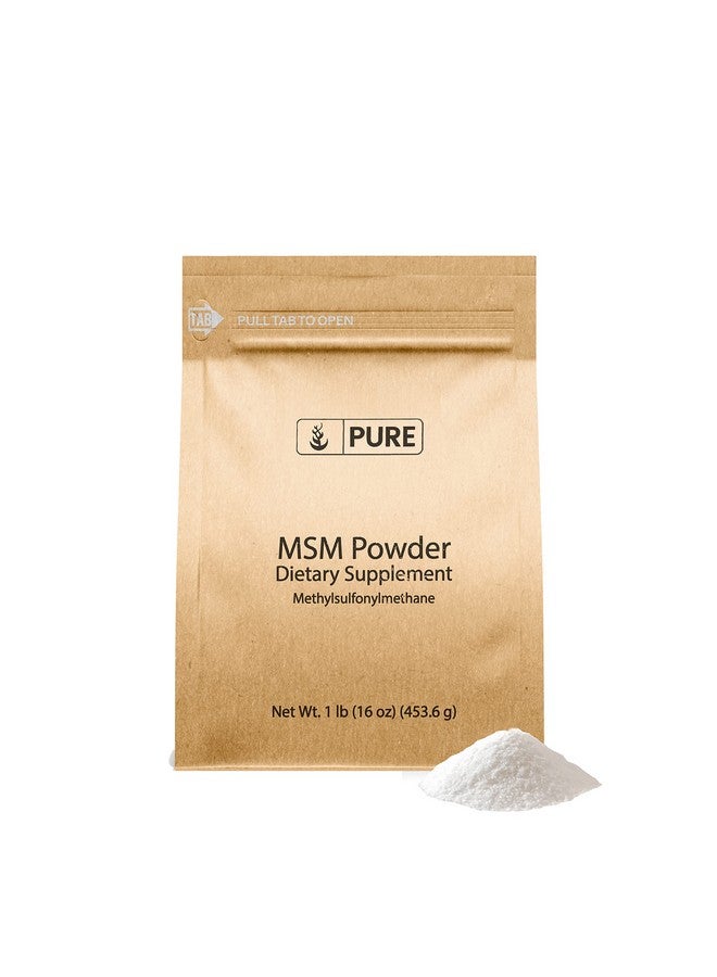 PURE ORIGINAL INGREDIENTS مكونات أصلية نقية ميثيل سلفونيل ميثان (1 رطل) MSM، مكمل غذائي طبيعي من الكبريت - Image 1