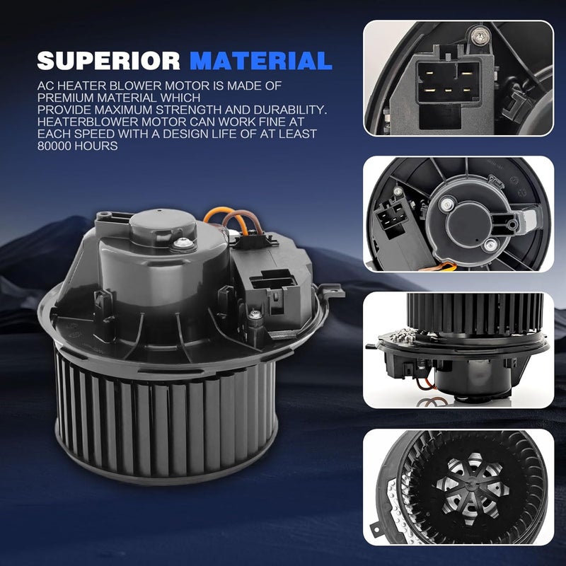 POHILA HVAC Heater Blower Motor with Fan Cage for Audi and VW Models - Image 4